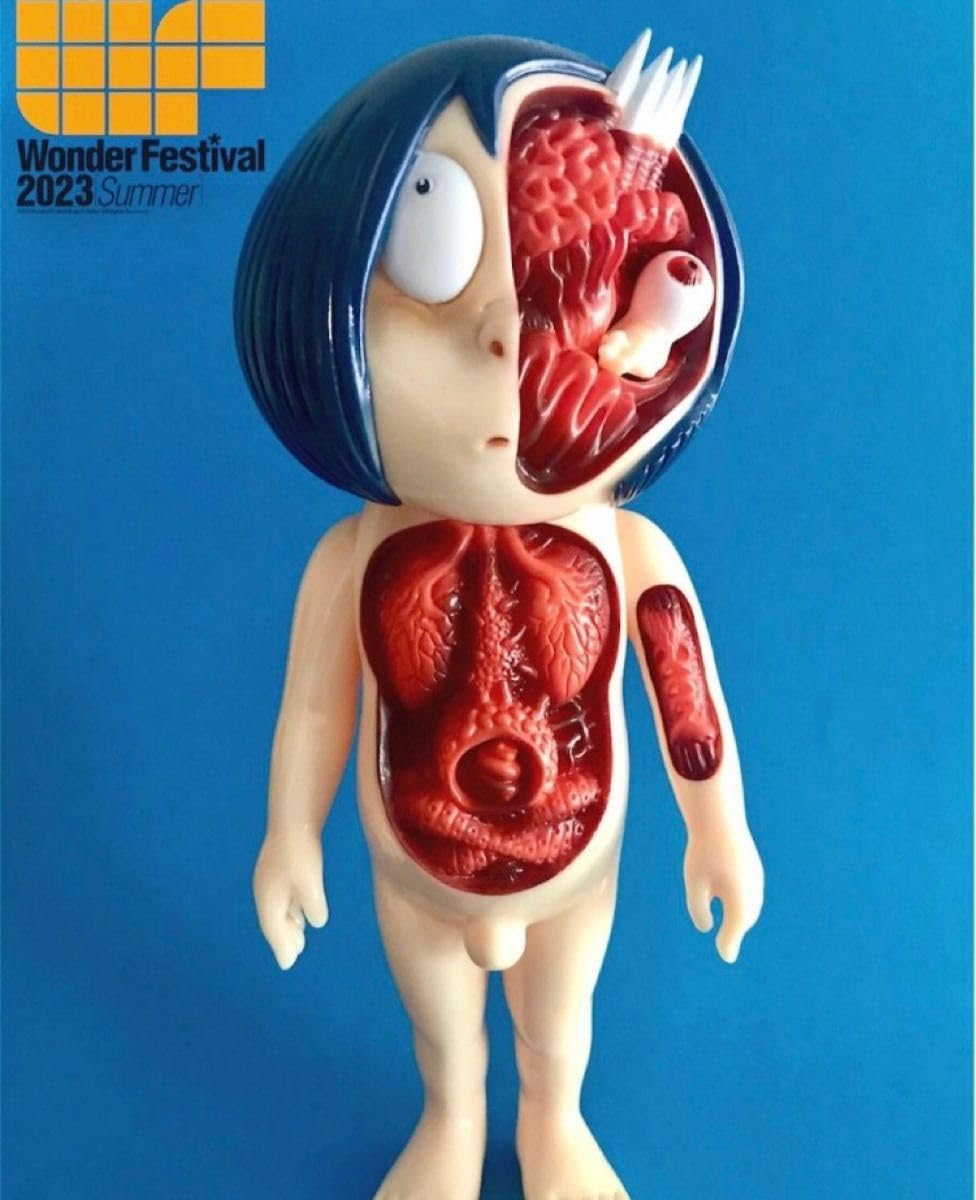 鬼太郎大百科 解剖図スケルトンバージョン クリア成形 ゲゲゲの鬼太郎