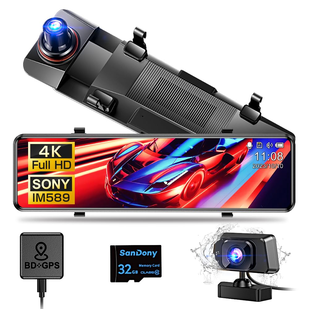 Amazon.co.jp: Zaida ドライブレコーダー ミラー型 前後 【4K画質・12