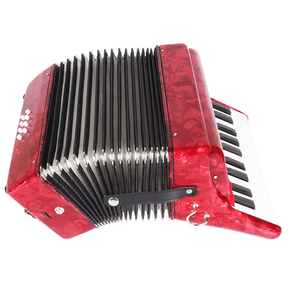 Amazon | 22キー8ベースピアノアコーディオン、ストラップ付きプロ
