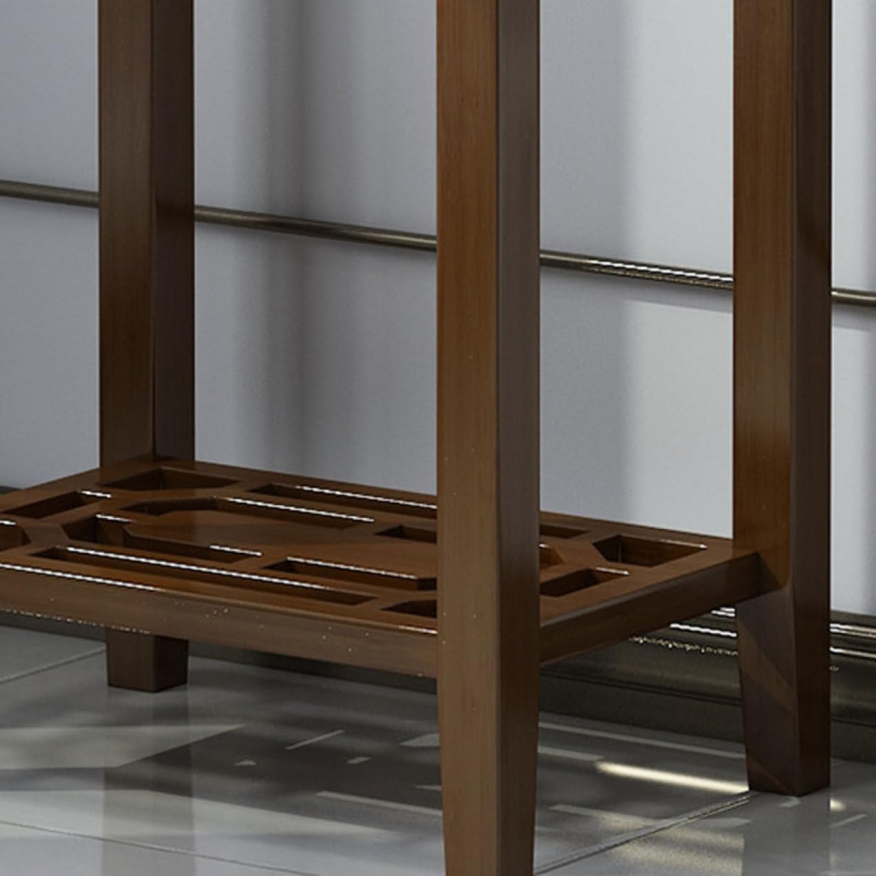 Amazon.co.jp: MJKQ9 花台 木製 31*31*90 フラワースタンド 玄関