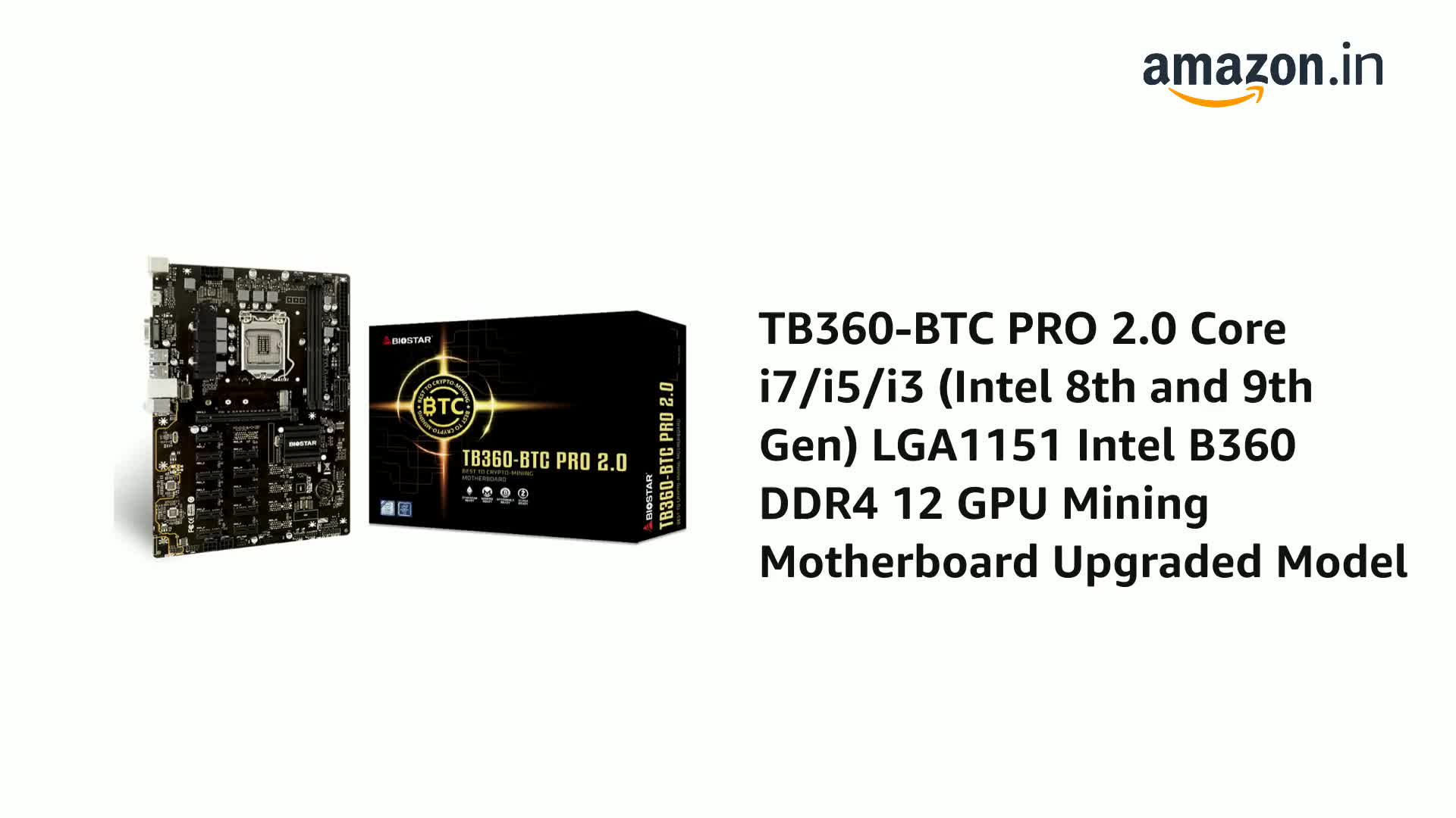 Amazon.in: Buy TB360-BTC PRO 2.0 Core i7/i5/i3 (Intel 8th and 9th