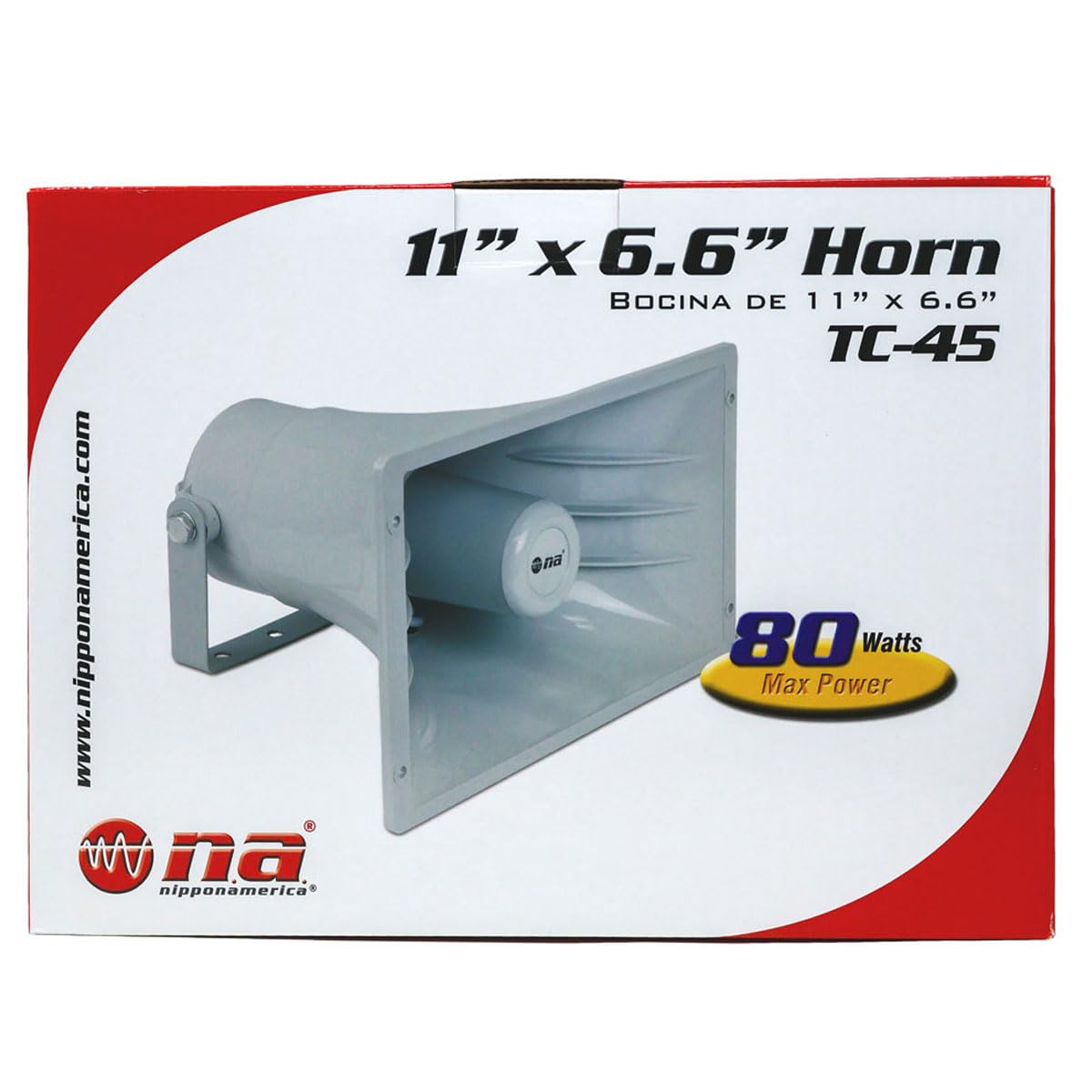 Amazon.com: Nippon America TC-45 Power Horn 80 Watts PA Speaker