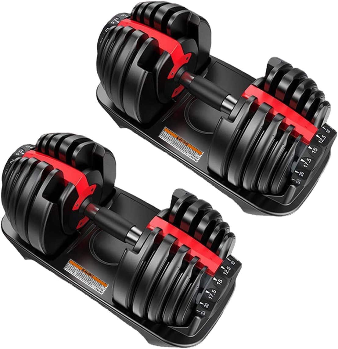 りゅうき【新品】2個セット 可変式 ダンベル 24kg グレー 可変式