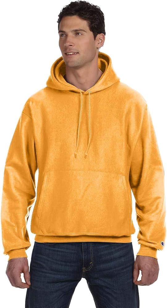 Champion Reverse Weave® Pullover Hooded Sweatshirt XL C GOLD at