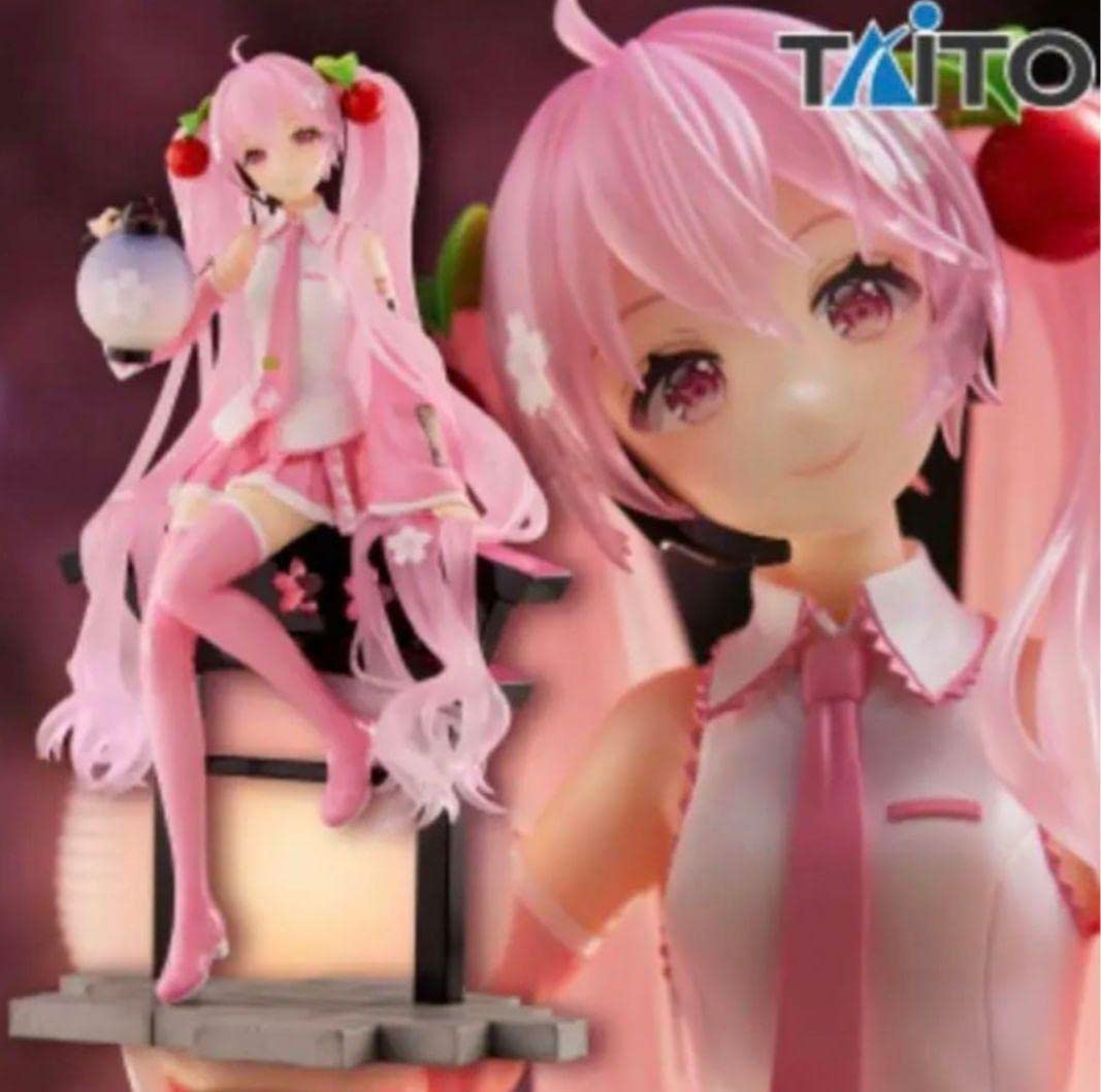 Amazon | 桜ミク AMP＋ フィギュア 桜提灯ver. タイクレ限定、通常 2