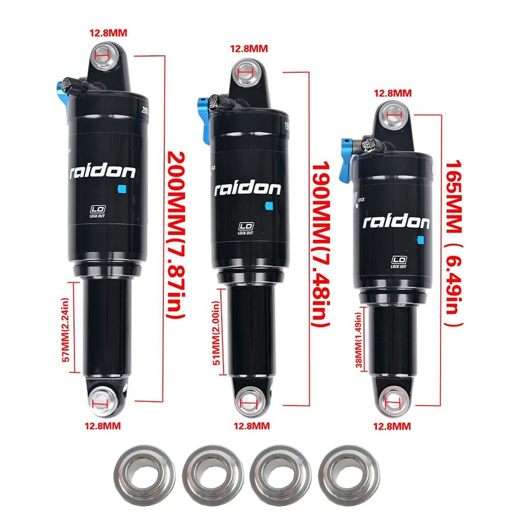 Amazon.co.jp: MTB 自転車 エア リア ショック アブソーバー 165mm