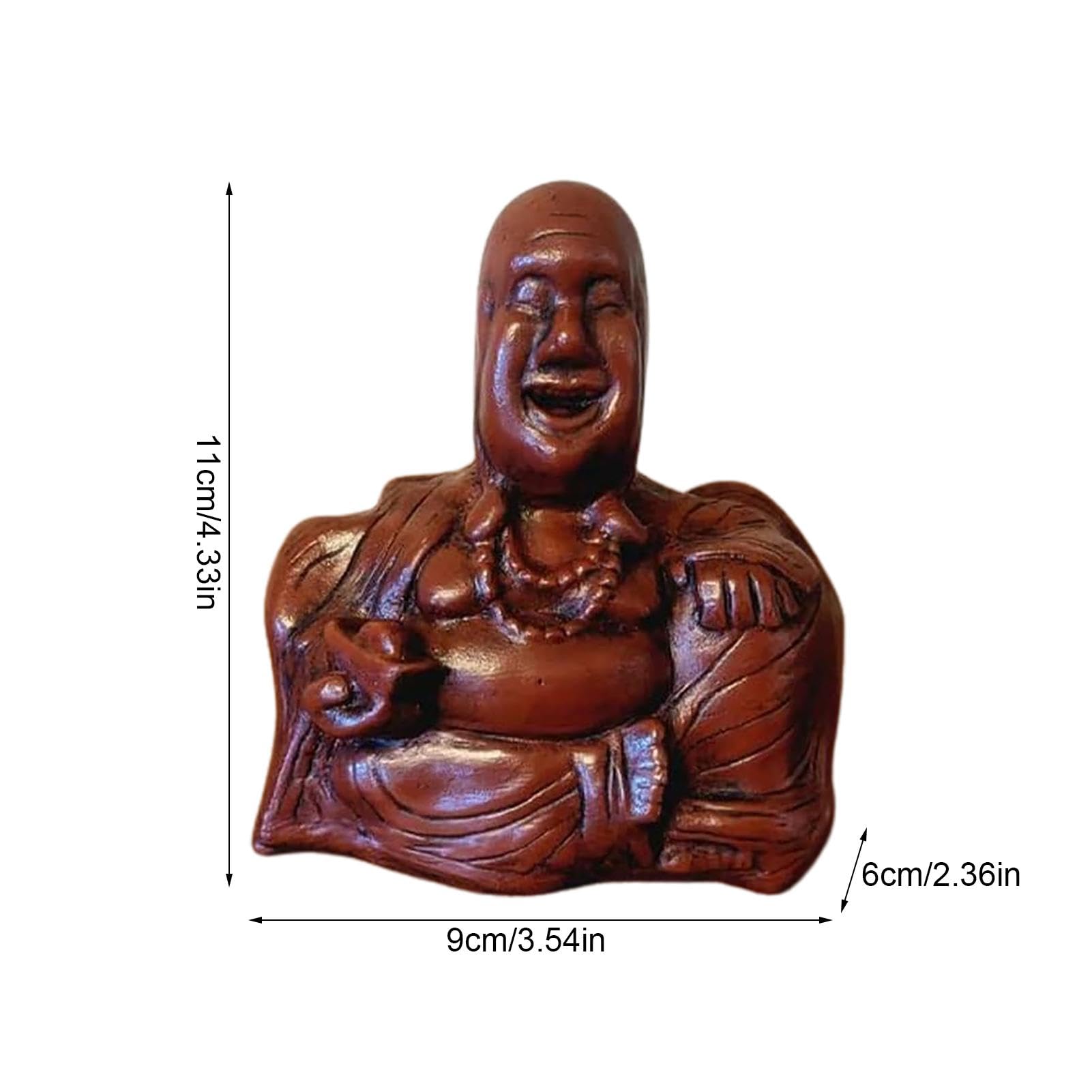 Amazon.co.jp: Kwexb 笑う仏陀の置物, 中国の繁栄幸運の笑顔の仏像