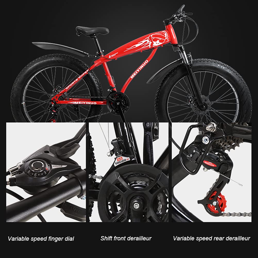 Amazon | ダブルディスクブレーキサスペンションフォーク付き26インチ