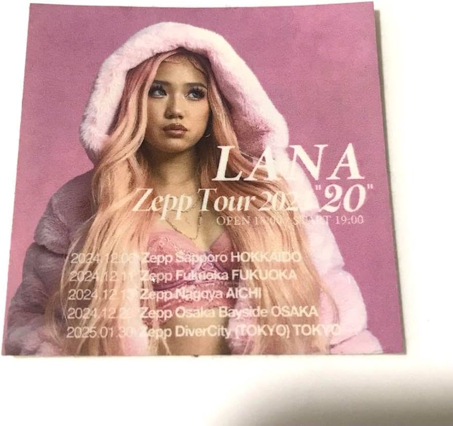 Amazon.co.jp: HIPHOP ラッパー LANA Zepp Tour 2024 20 ステッカー