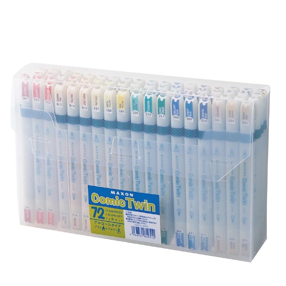 Amazon.co.jp: マクソン アルコールマーカー コミックツイン 72色