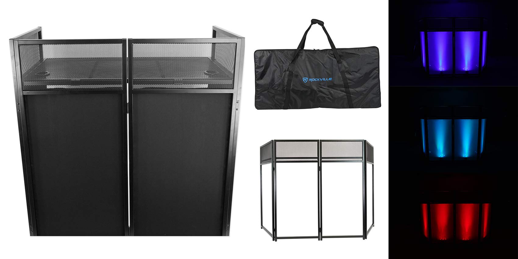 Amazon.com: Rockville ROCKBOOTH XL DJ Event Booth Facade with