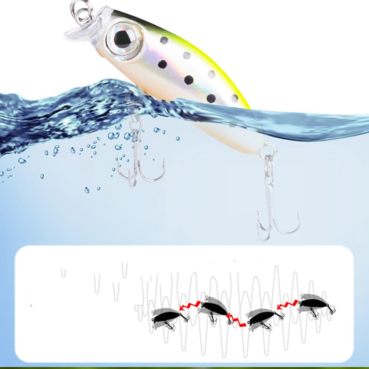 Amazon.co.jp: 渓流 ルアー トラウト ミノー 6個 セット スロー