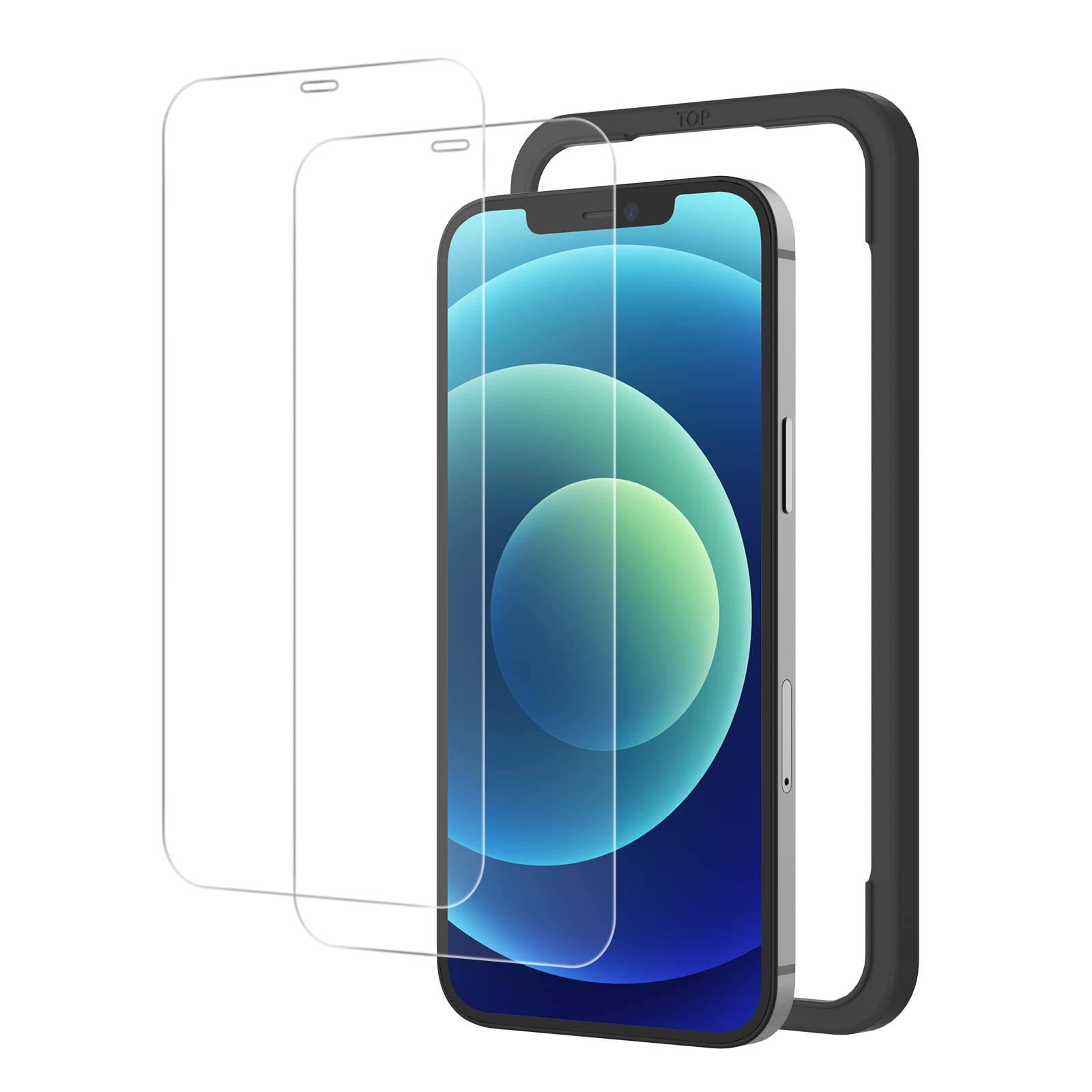 Amazon | NIMASO ガラスフィルム iPhone12 / iPhone12Pro 用 保護