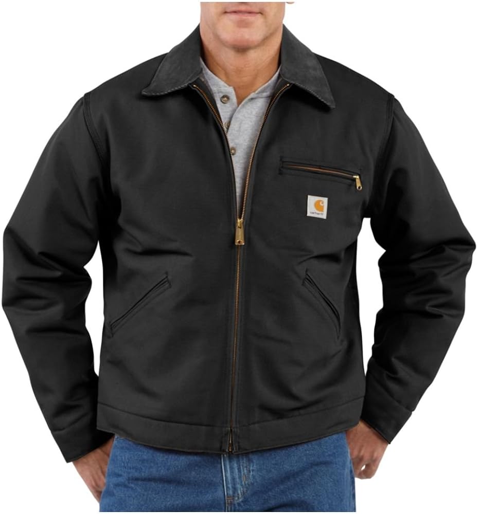 Men's Carhartt Duck Detroit Jacket, BLACK, 4XL at Amazon Men's