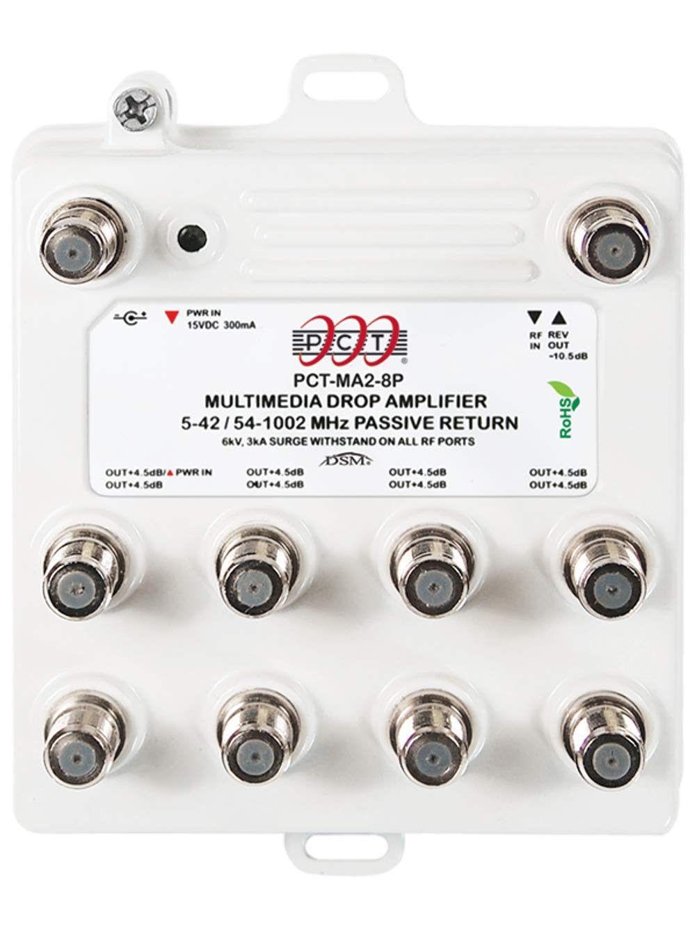 Amazon.com: PCT PCT-MA2-8PN 8-Port Bi-Directional Cable TV, OTA