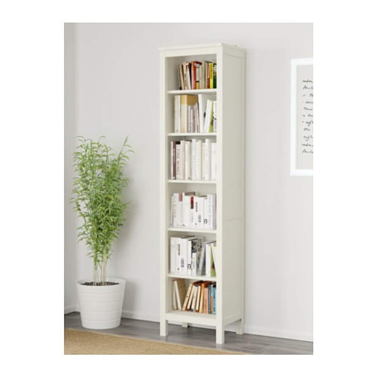 Amazon.co.jp: IKEA Hemnes 本棚 ホワイトステイン 403.717.63 サイズ