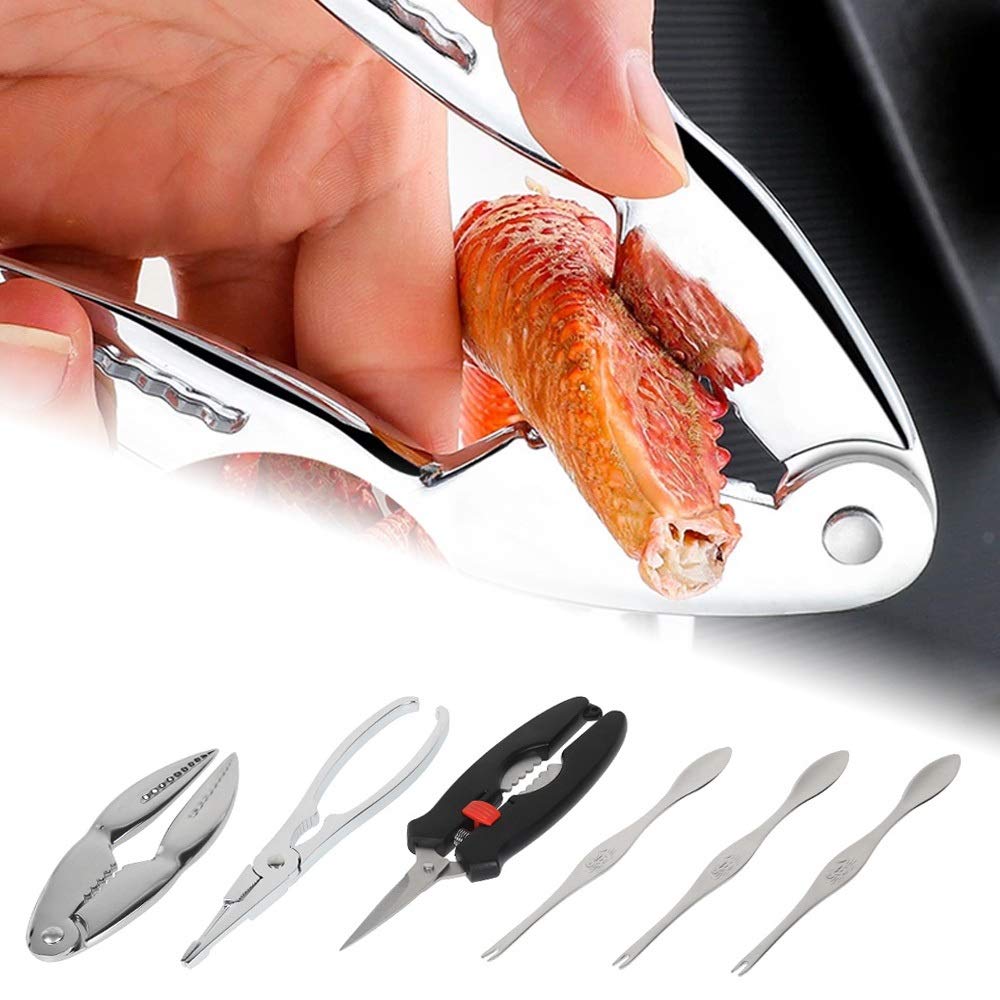 Amazon.co.jp: カニフォーク 6本セット カニスプーン カニ ハサミ