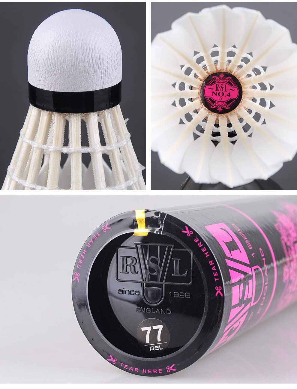 Amazon | RSL No.4 Tourney バドミントン シャトル バーディ 12個