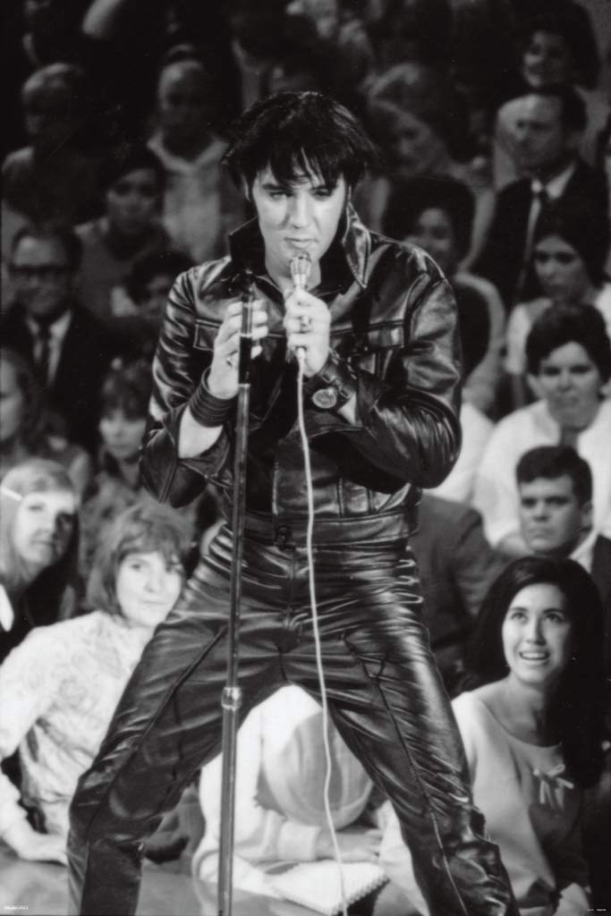 Amazon.co.jp: Elvis Presleyレザージャケット群集音楽24 x 36ポスター