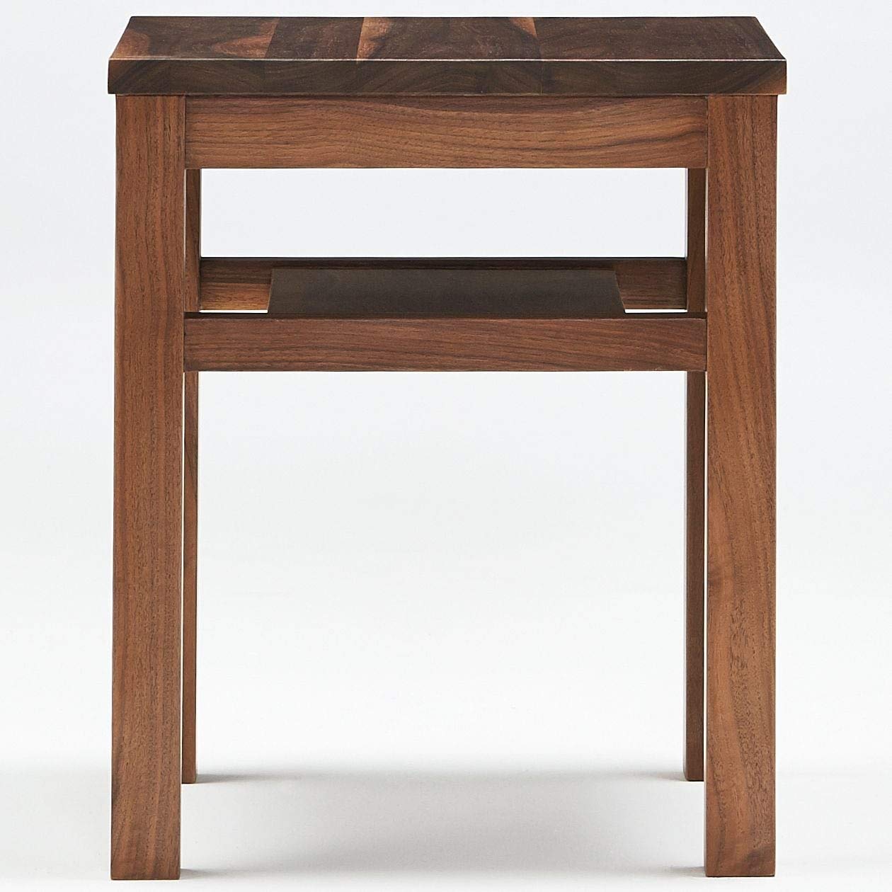 Amazon｜無印良品 木製サイドテーブルベンチ/板座/ウォールナット材 幅