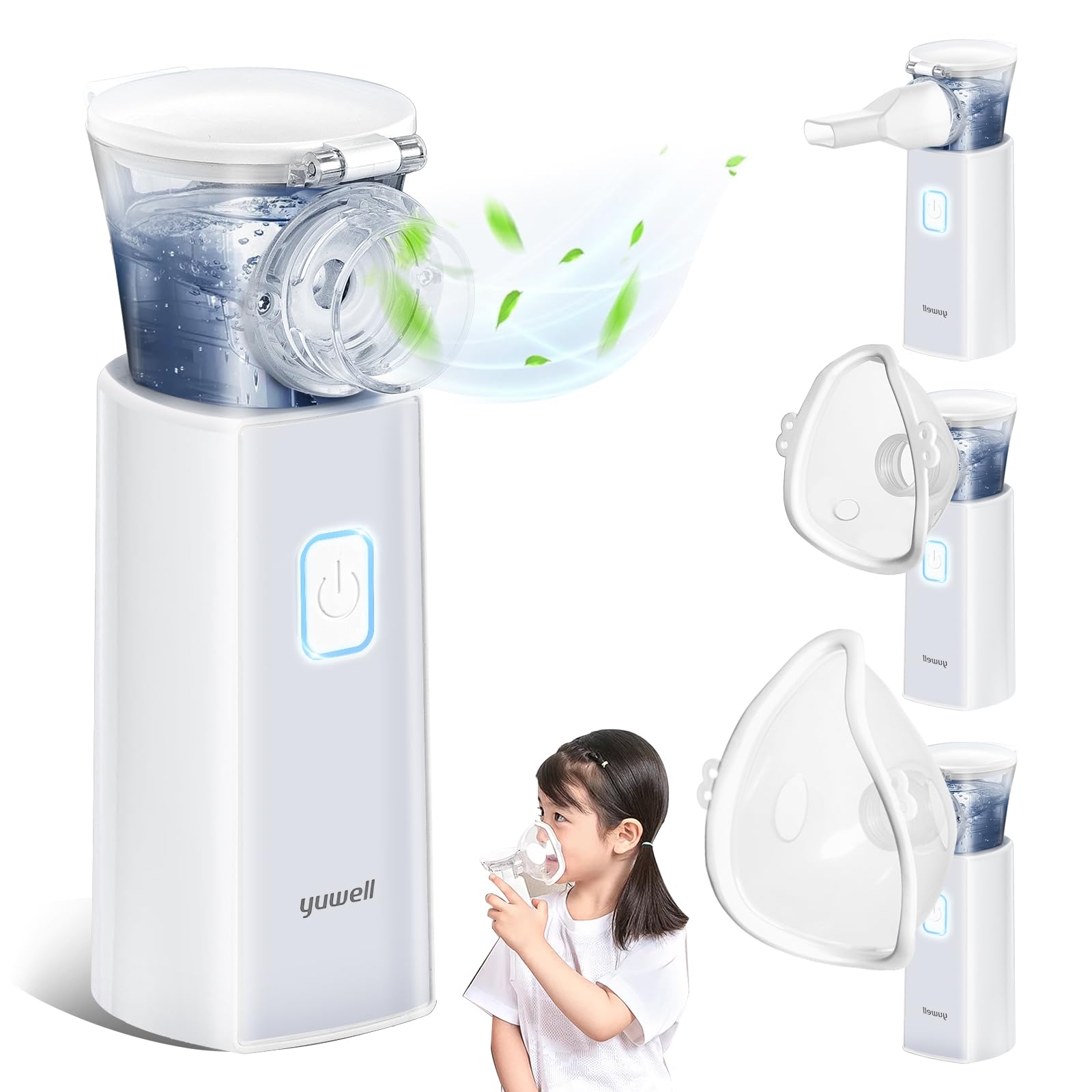 Amazon | yuwell ネブライザー 医療機器認証済み 吸入器 吸入器 薬液用