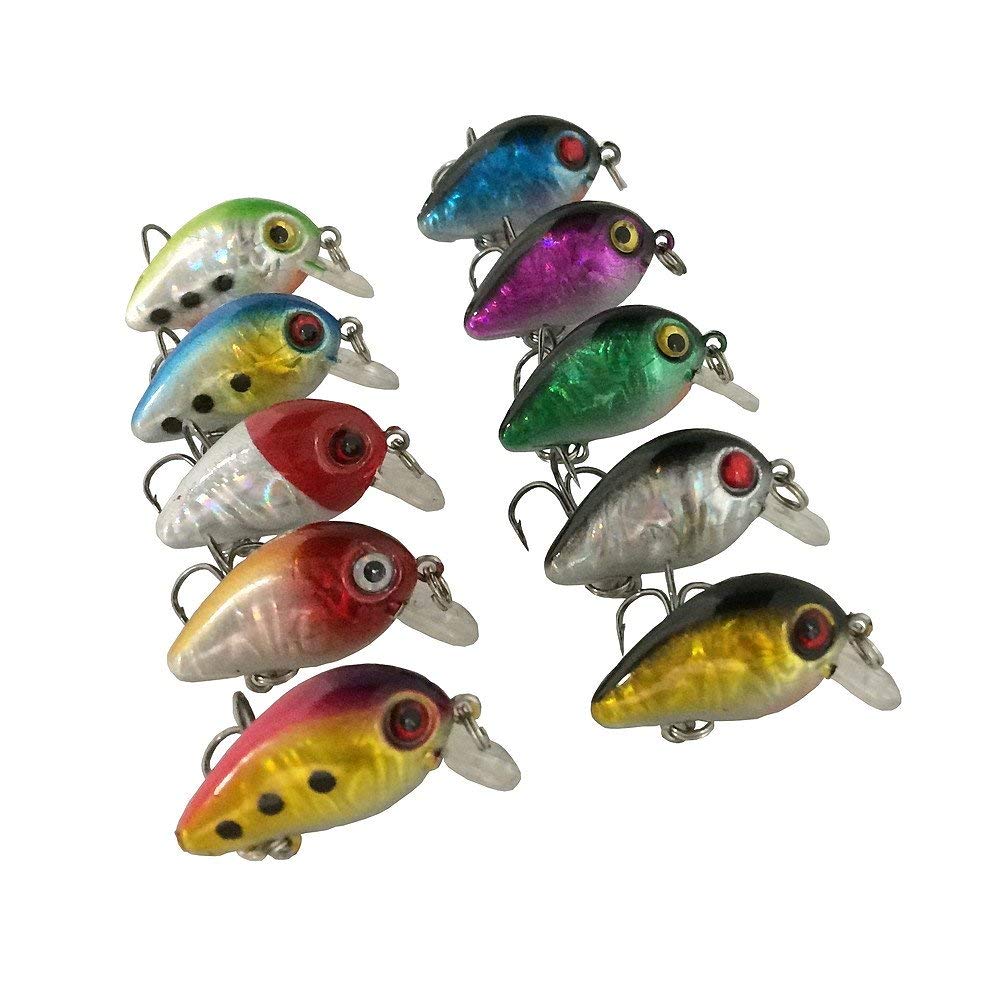 Amazon | オルルド釣具 3cm 1.5g マイクロクランク 10カラー10個セット