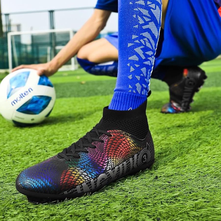 Amazon | [DZXZ] サッカースパイク メンズ サッカーシューズ ジュニア