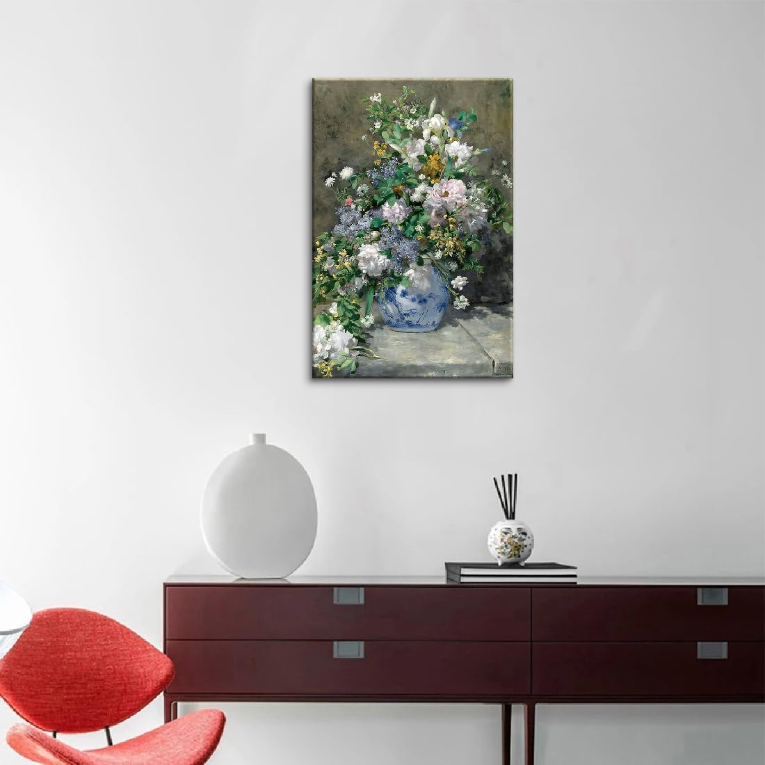 Amazon.co.jp: ルノワール［世界の名画コレクション］『春の花(春の