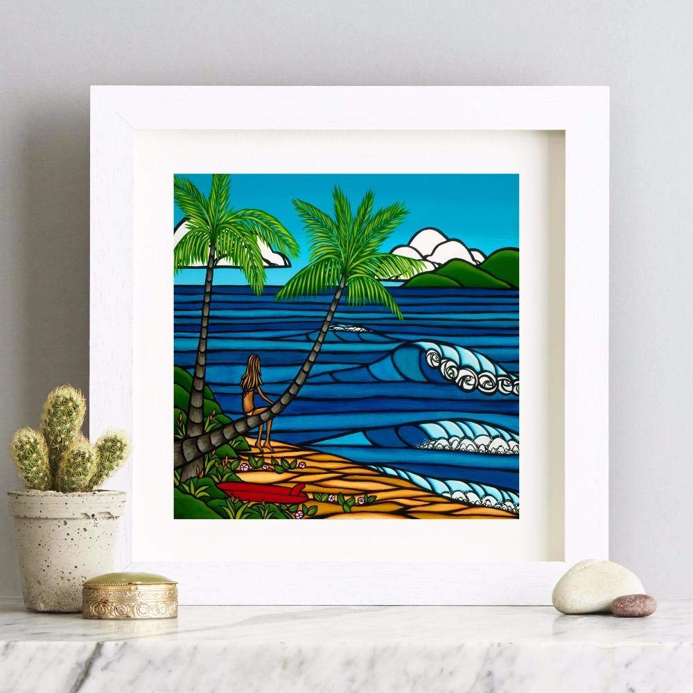 Amazon.co.jp: ハワイビーチポップアートキャンバスアートプリント絵画