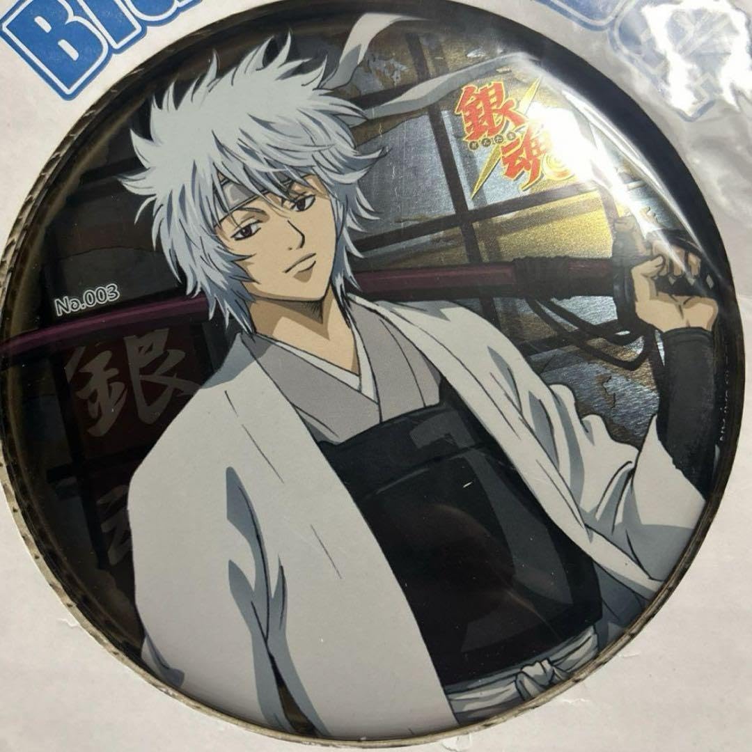 Amazon.co.jp: 超 銀魂 坂田銀時 攘夷志士 ビッグ缶バッジ 白夜叉 : ホビー