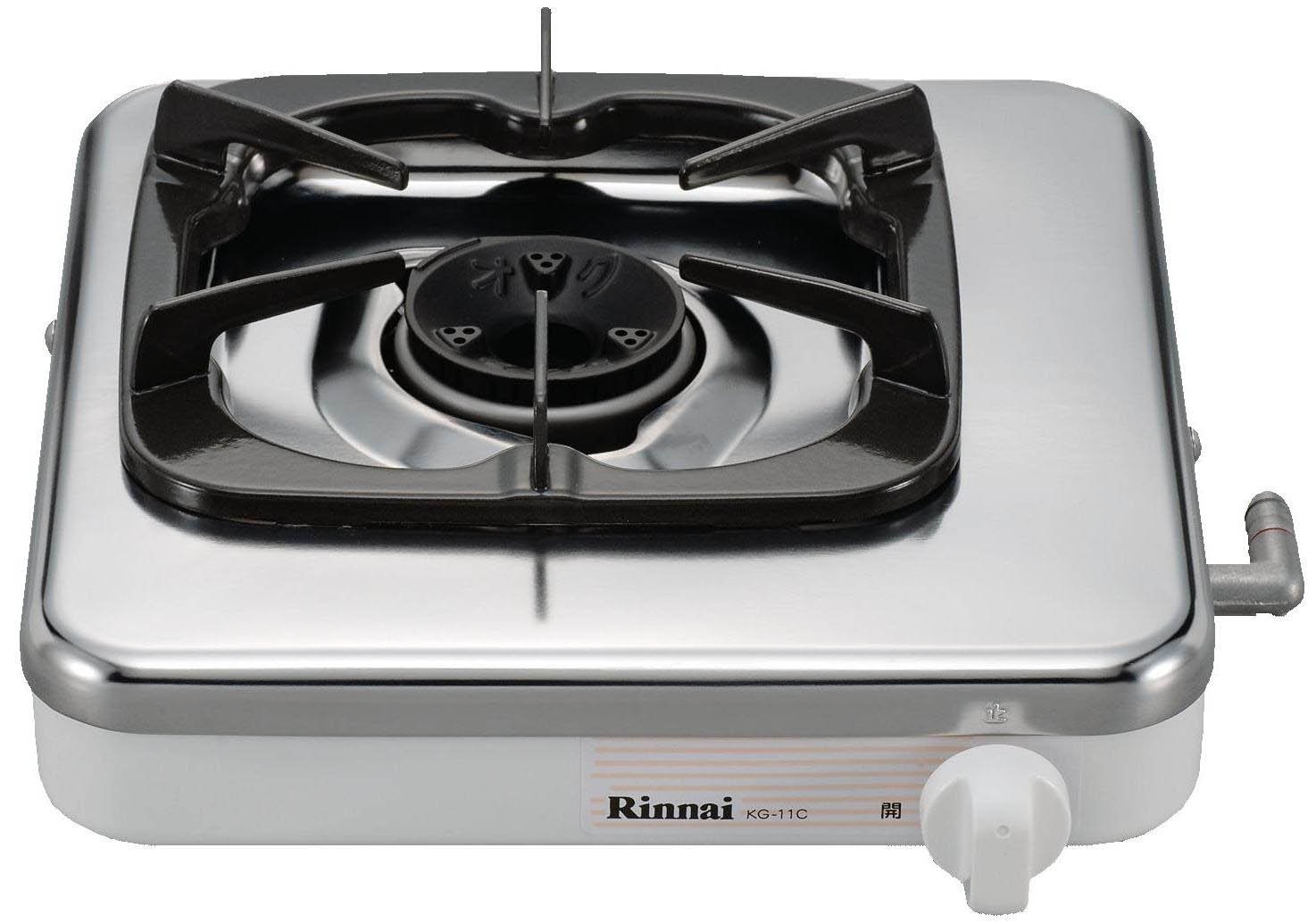 Amazon | リンナイ ガス1口コンロ LPガス用 ホワイト KG-11C LP