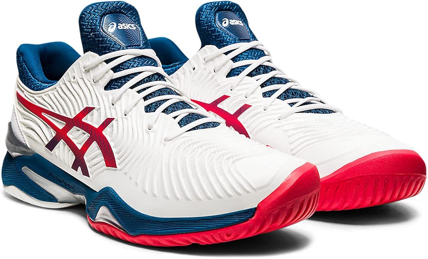 Amazon.com | ASICS Men's Court FlyteFoam 2 Tennis Shoes, 6, White