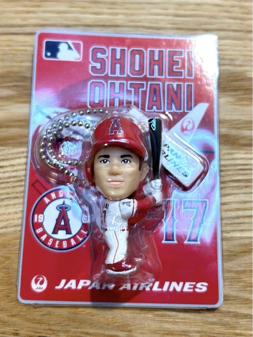 限定非売品】達成大谷翔平JALフィギュアキーホルダー 赤 限定非売品