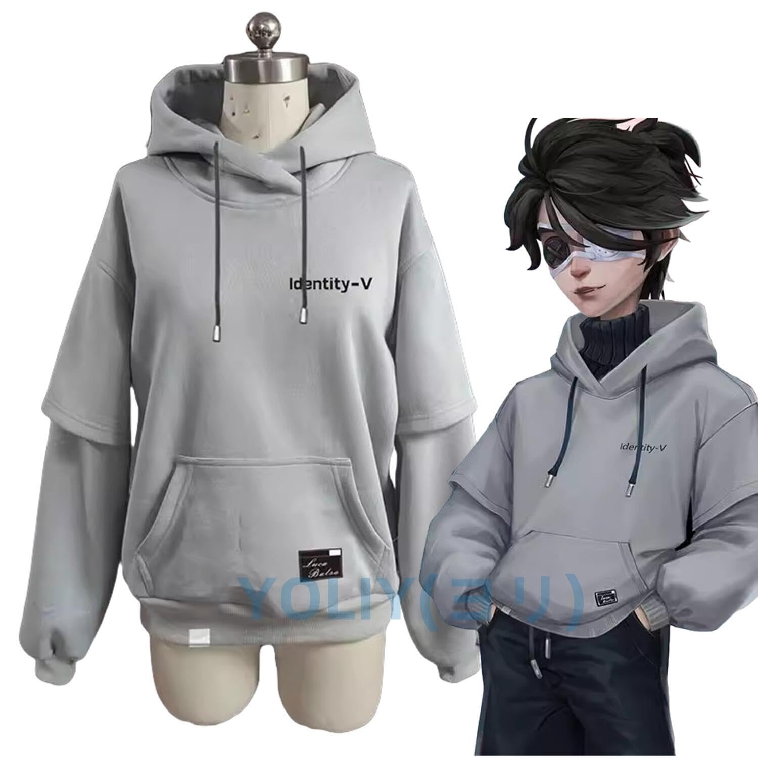 Amazon.co.jp: 第五人格 IdentityV パーカー 長袖 囚人 ルカ・バルサー