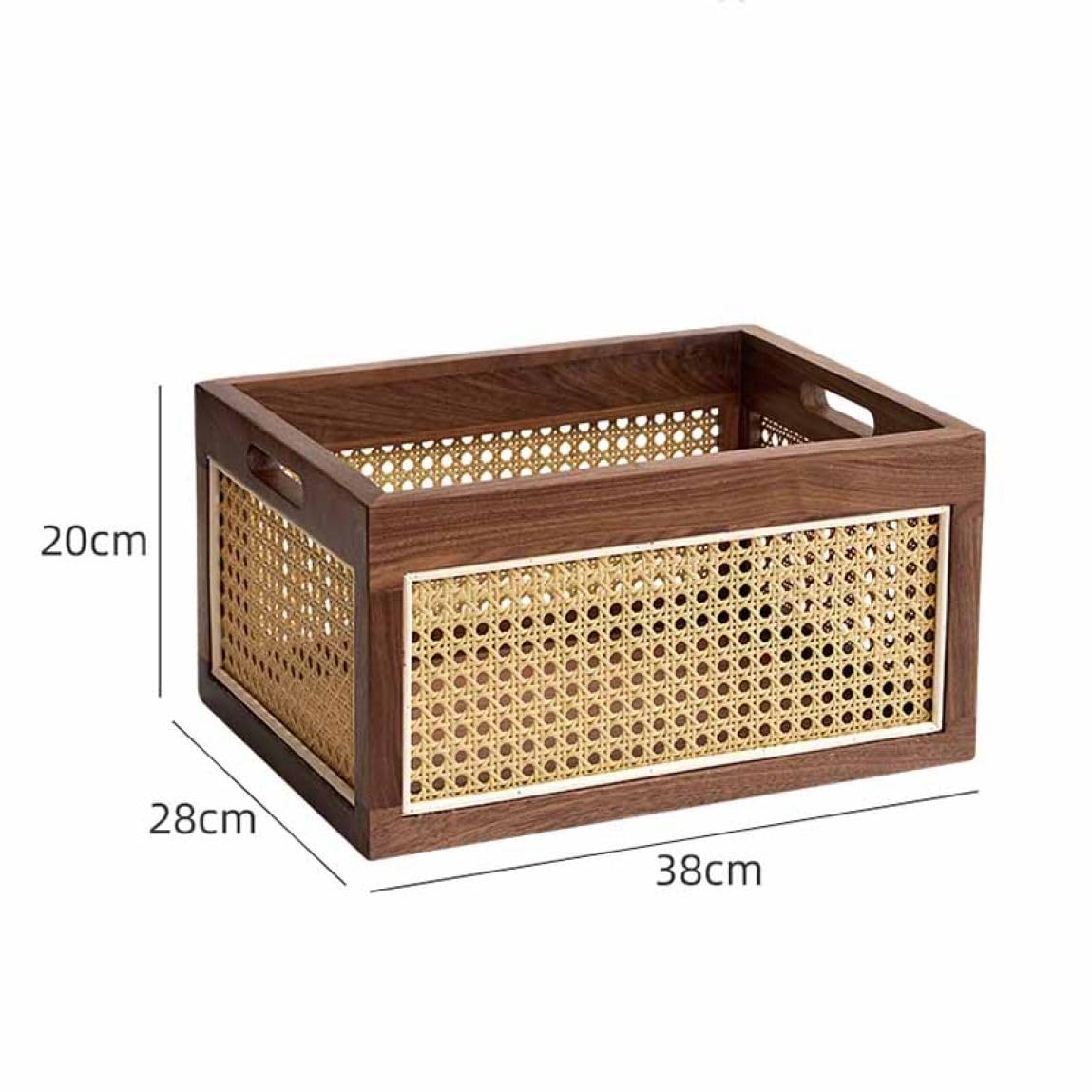 Amazon.co.jp: MJKQ9 ラタン風収納ボックス 田園風 38*28*20cm 収納