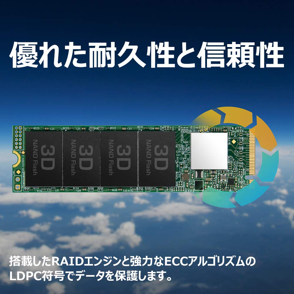 Amazon.co.jp: Transcend TS1TMTE110Q-E 1TB PCIe SSD M.2 (2280) NVMe