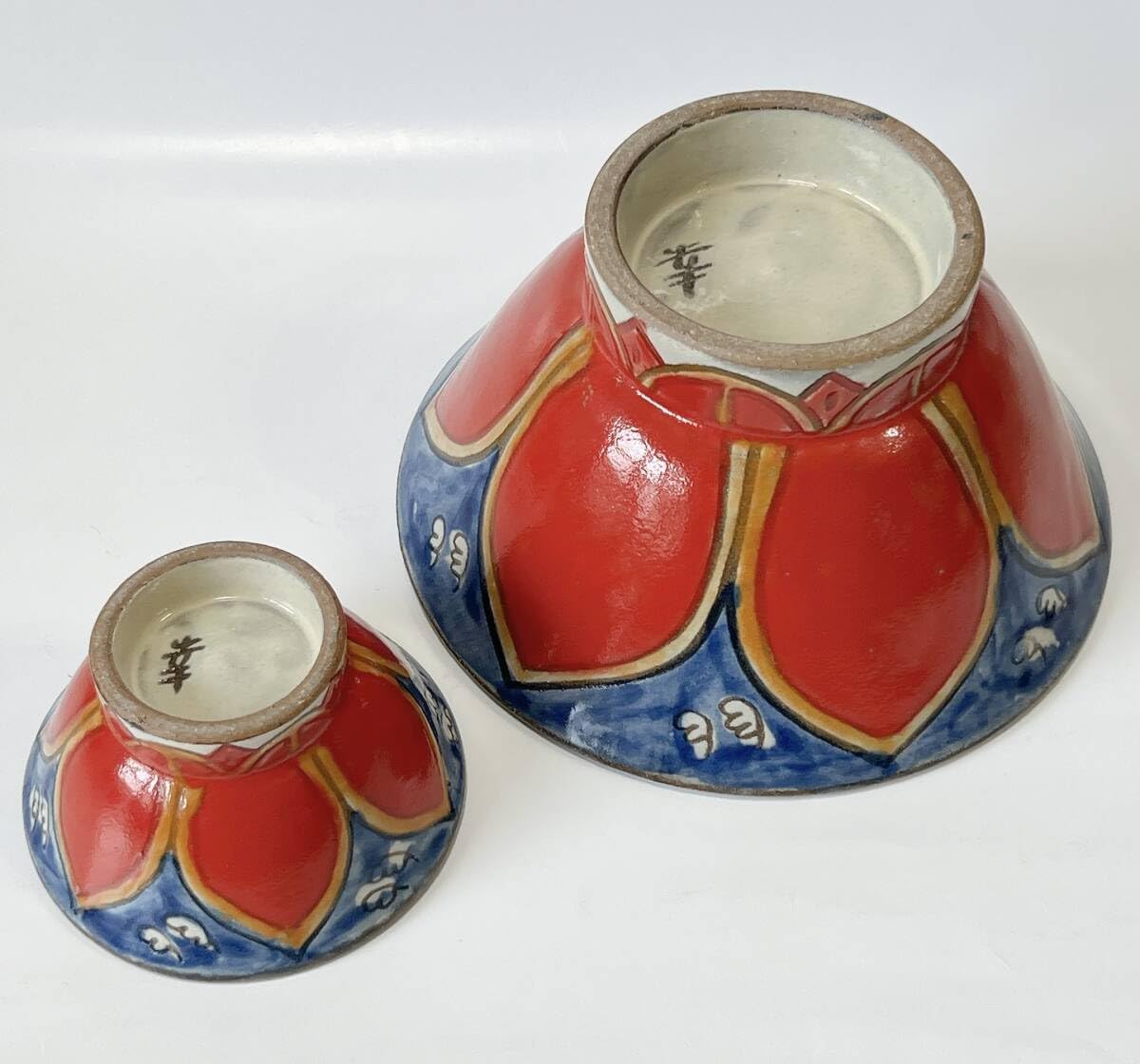 Amazon | フルセット 沖縄 幸陶器 やちむん 花笠マカイ 4種類セット 3