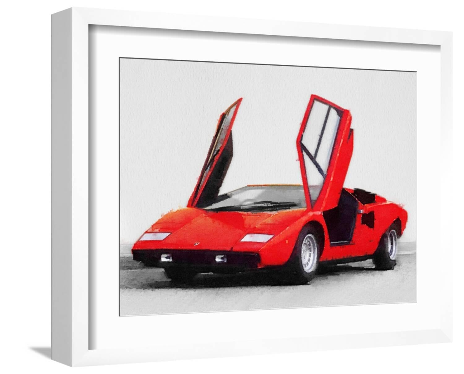 Amazon.com: ART.COM Wall Art Print 1974 Lamborghini Countach Open