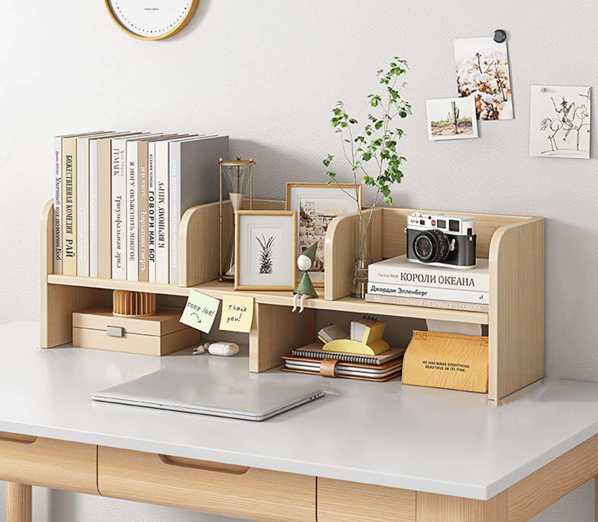 Amazon.co.jp: デスク上置き棚 デスク上収納ラック卓上収納 ブック