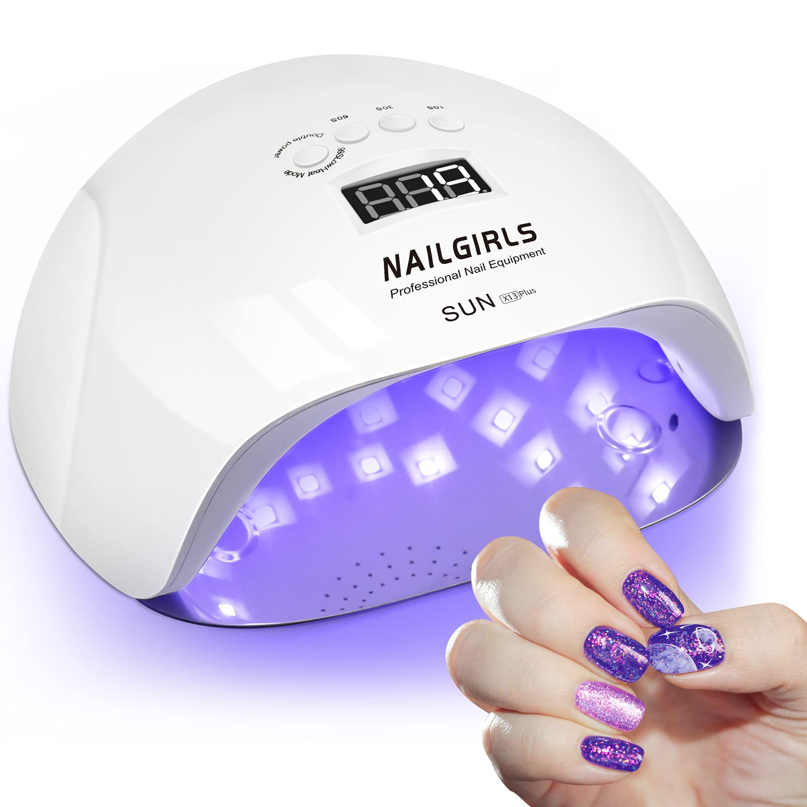 UV Nail Light, NAILGIRLS 150W UV Light for Nails Fast UV LED Nail