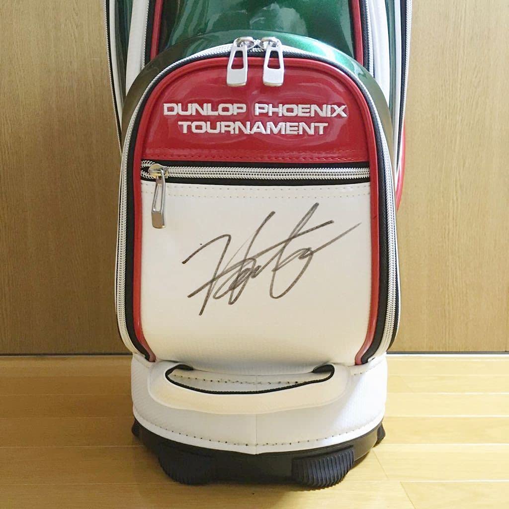 DUNLOP PHOENIX トーナメントキャディバッグ サイン入り DUNLOP