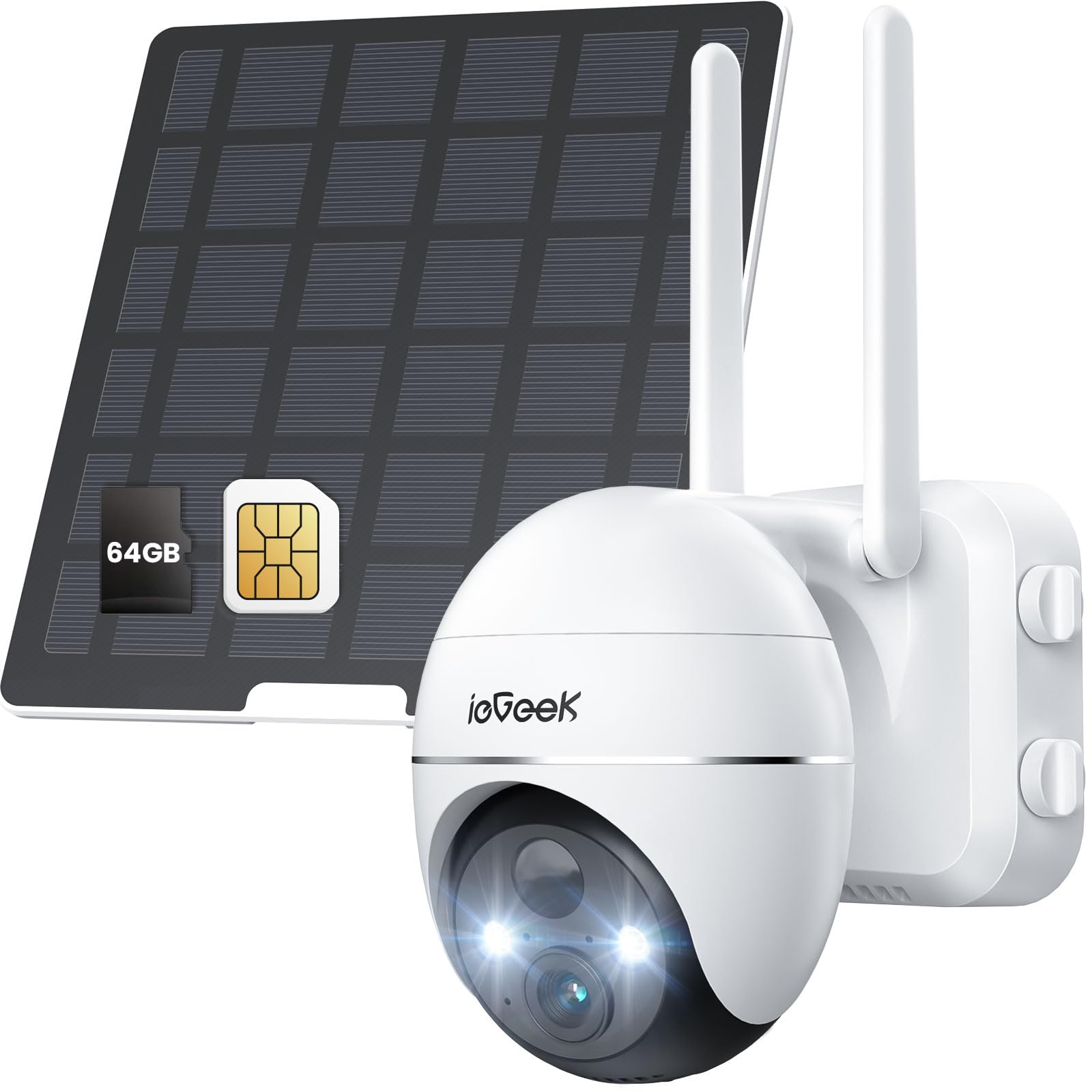 Amazon.com : ieGeek 4G LTE Cellular Solar Security Camera Wireless