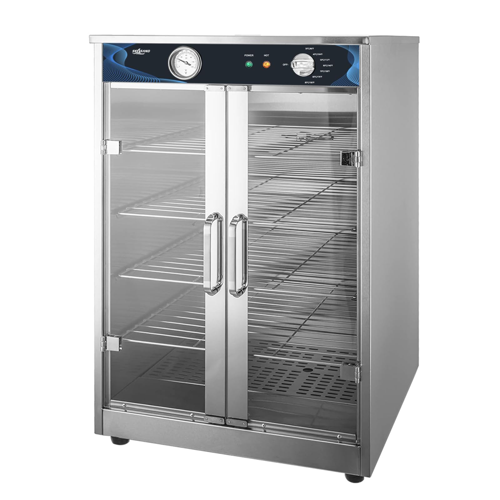 Amazon.co.jp: SEASAND ホットショーケース 業務用 30~85℃保温 電気