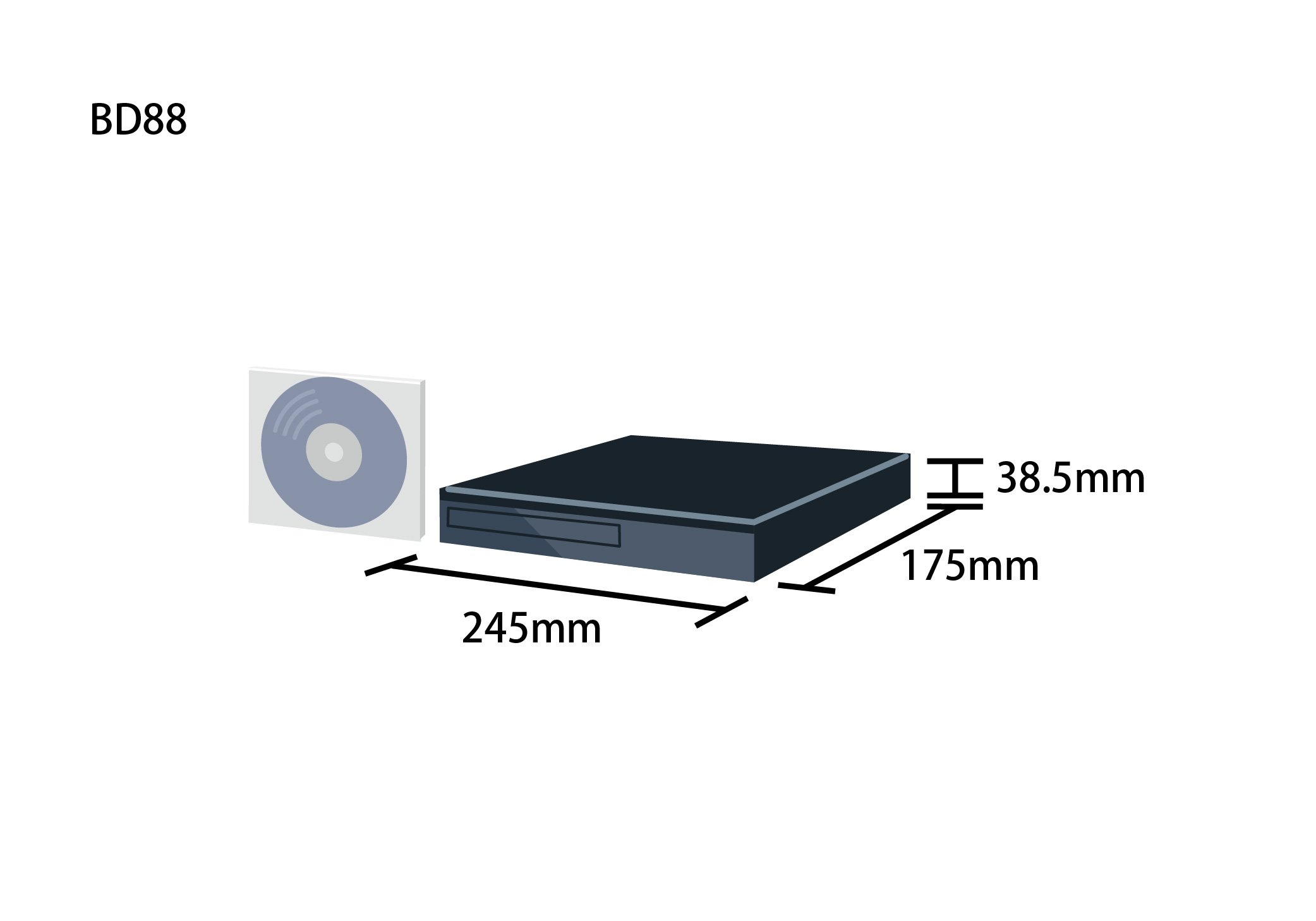 Blu-rayディスクプレイヤー Panasonic DMP-BD88 【公式通販】