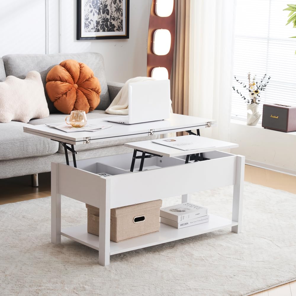 Amazon.co.jp: Laovyarw木製昇降テーブル リフティングテーブル 昇降式