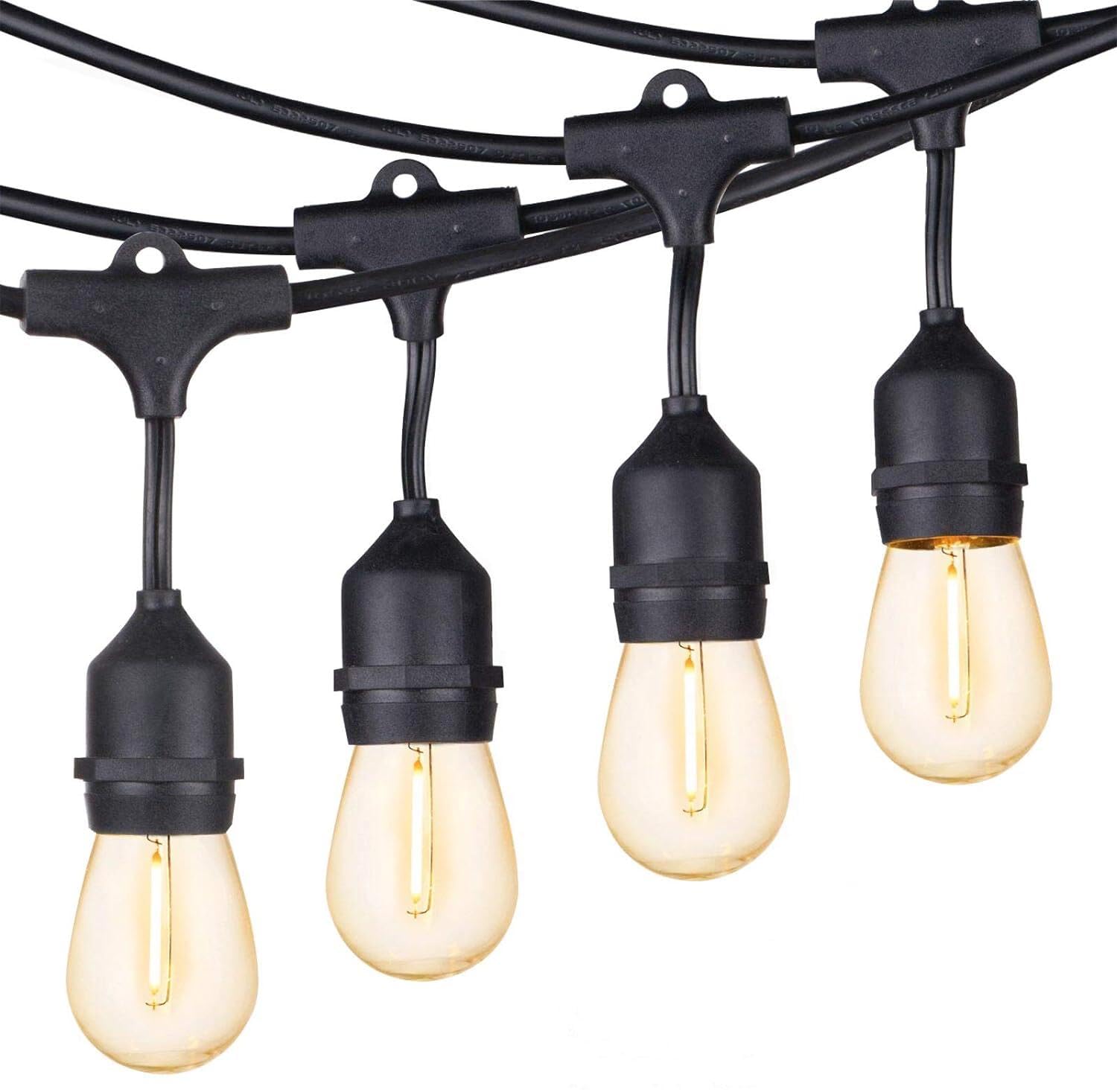 Amazon.co.jp: ストリングライトコード 防雨型 5M 7灯 屋外 防水 E26