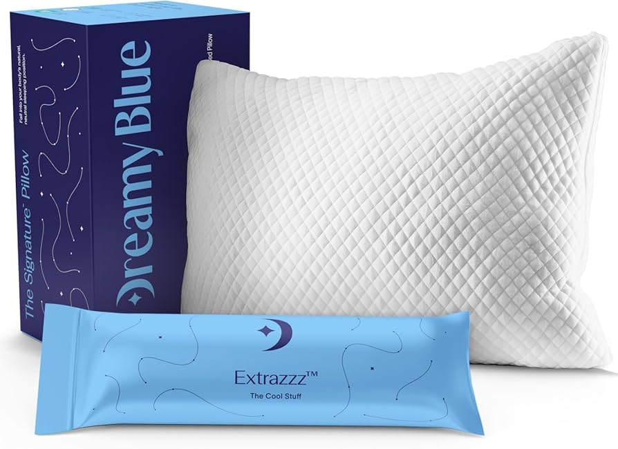 Amazon.com: DreamyBlue Signature Pillow w/Adjustable Loft