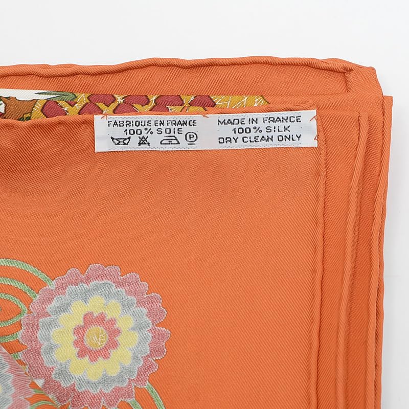 Amazon.co.jp: エルメス カレ90 スカーフ 切り絵 Decoupages オレンジ