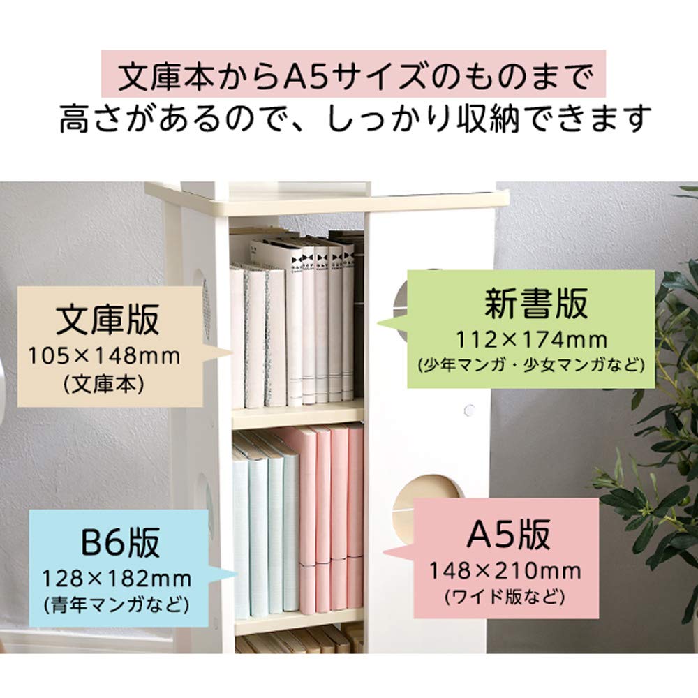 Amazon｜回転式 本棚 回転コミックラック 7段タイプ 書棚 本収納