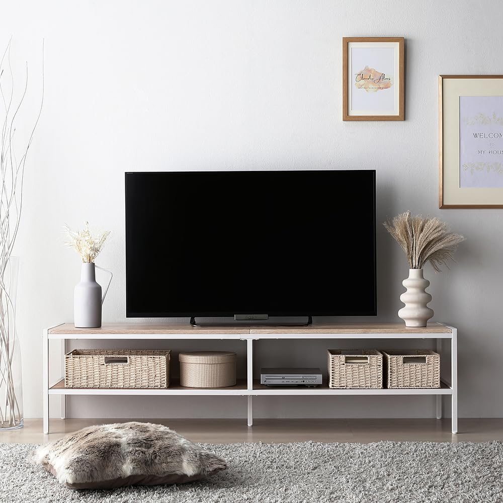 Amazon｜RASIK テレビ台 ローボード 幅150cm 奥行40cm ナチュラル 55型